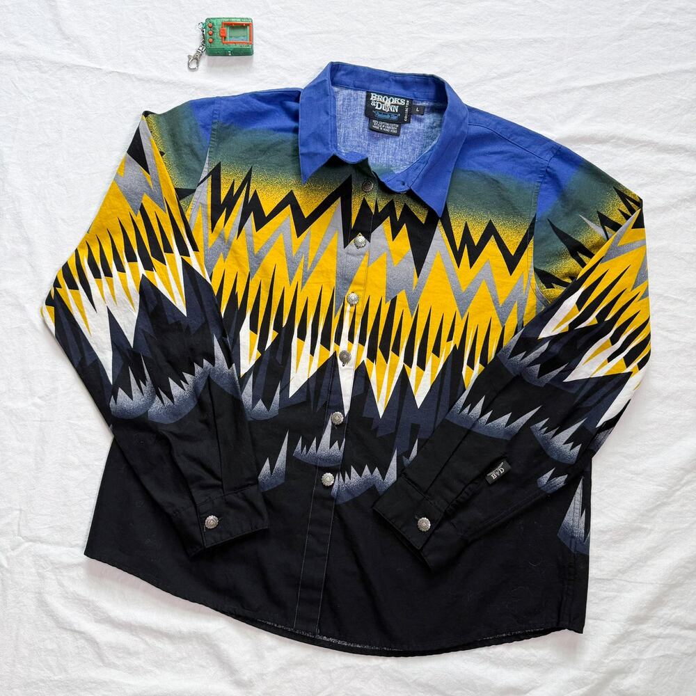 Vintage Brooks & Dunn Panhandle Slim Western Shirt - L